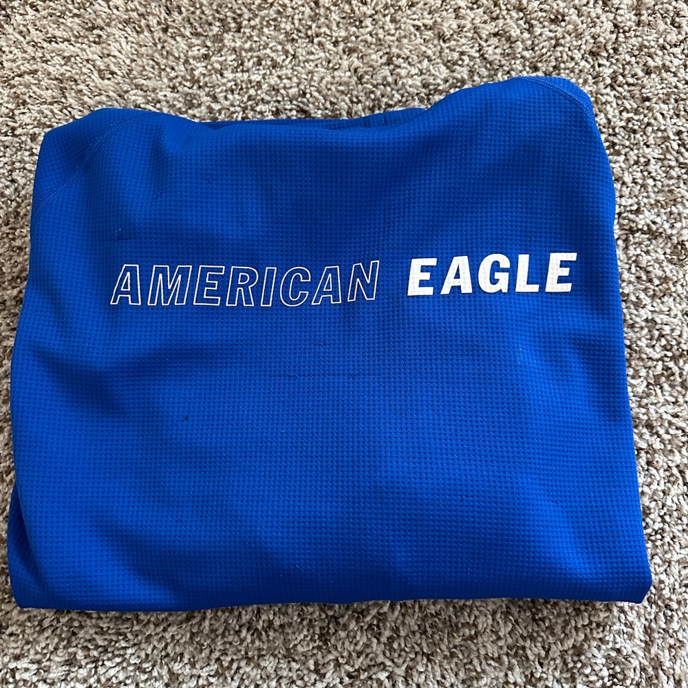 Mens blue hoodie
